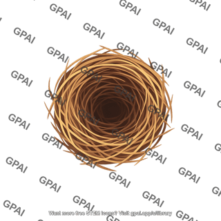 Bird nest top view