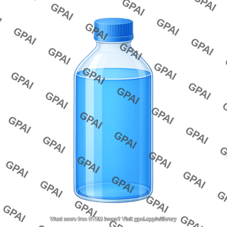 Bottle large size full liquid