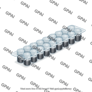 Cuvette strip 16 wells