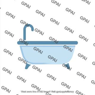 Bath tub symbol