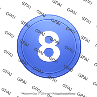 Number label 08