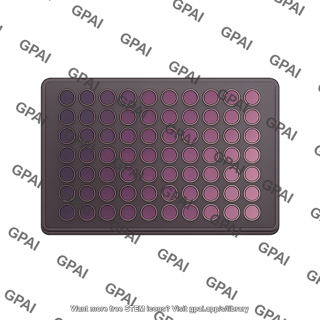 Well plate top view 96 wells editable