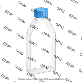 Cell culture flask upright empty