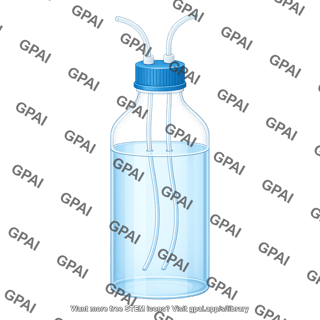 Bottle large size full liquid capped with tubes 115