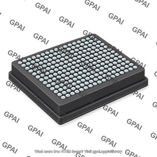 Well plate 384 wells 3d black 484