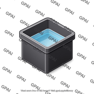 Well plate single well 3d with liquid