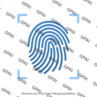 Fingerprint scan symbol