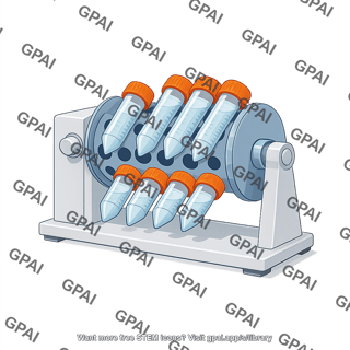 Tube rotator with falcon tubes