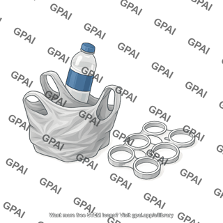 Garbage plastic waste
