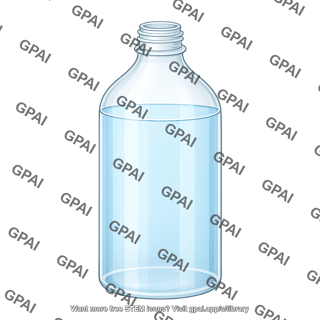 Bottle large size full liquid 817