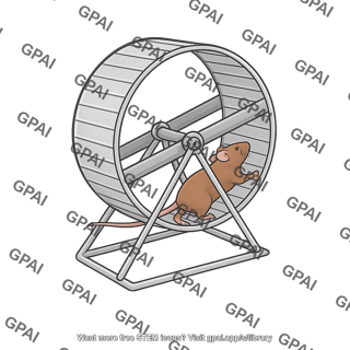 Rodent running wheel with mouse