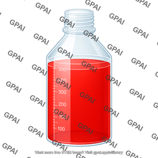 Media bottle 500 ml full liquid