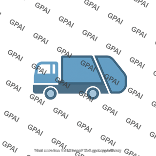 Garbage truck symbol