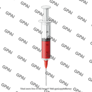 Medium sized graduated syringe 1 4 media liquid