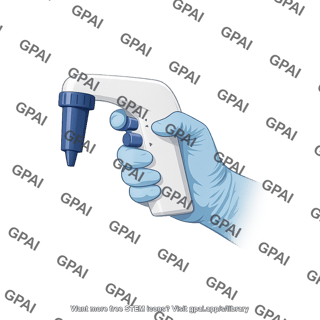 Hand holding pipette controller