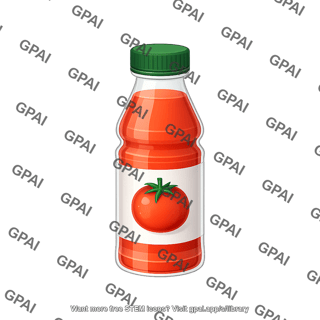 Juice bottle tomato