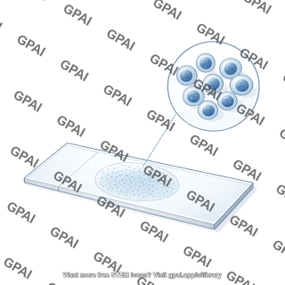 Thinprep slide lateral with cells callout
