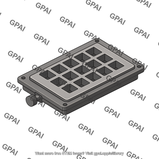 Hybridization cassette top view 16 wells base plate