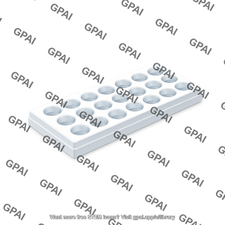 Well plate 16 wells 2 by 8 3d