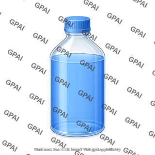 Bottle large size full liquid capped