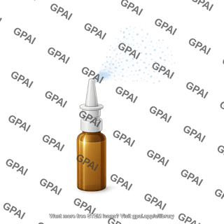 Nasal spray bottle mist