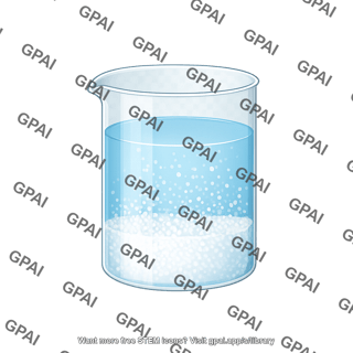 Beaker full with precipitate