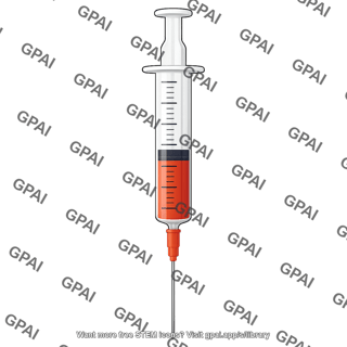 Medium sized graduated syringe 14 media liquid 851