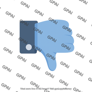 Thumbs down symbol