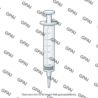 Graduated syringe medium empty