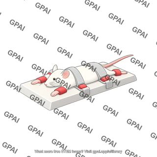 Mouse immobilization table with mouse velcro