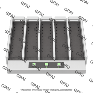 Rodent treadmill exer 3 6 6 lanes top view