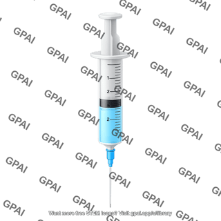 Medium sized syringe 1 2 liquid editable needle