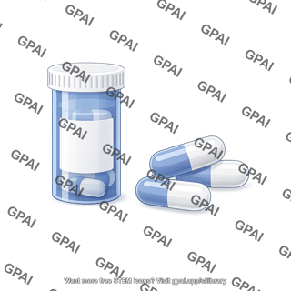 Drug treatment pills and prescription bottle