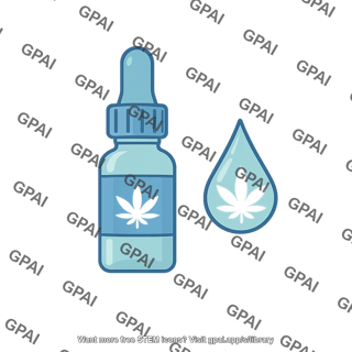 Cannabis drops symbol