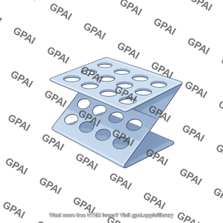Test tube rack z shape