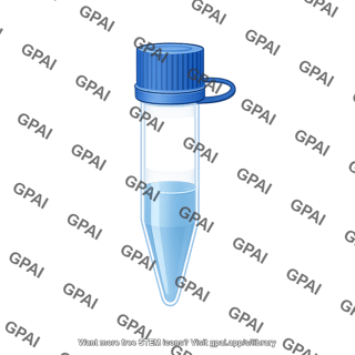 Gdna vial with 1 2 liquid capped labeled