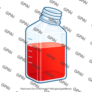 Medium flask full liquid 02