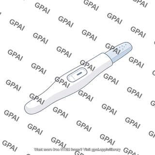 Pregnancy test without cap symbol