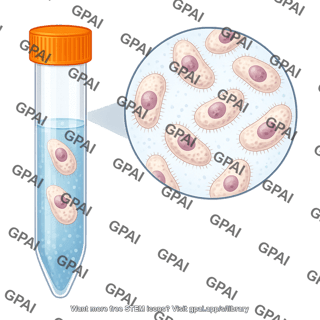Tetrahymena in tube with liquid and callout 27