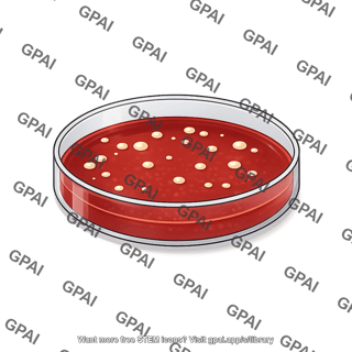 Petri dish blood agar