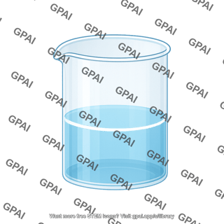 Beaker small 1 2 liquid