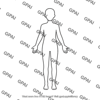Human body outline child