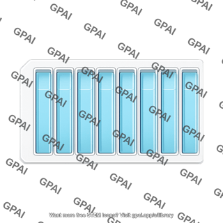 Reservoir plate 8 column top view full liquid 372