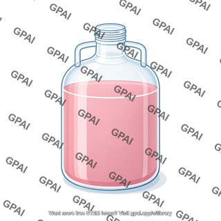 Round carboy 10l full liquid 291