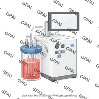 Bioprocess control station with bioreactor vessel