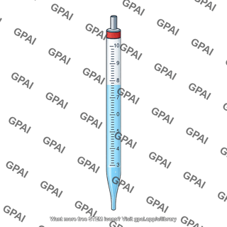 Serological pipette 10 ml with liquid