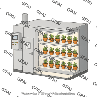 Plant growth chamber cutaway