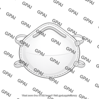 N95 mask front view