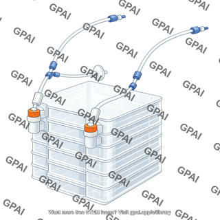 Layered cell culture vessel hyperstack 12