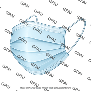 Face mask disposable blue